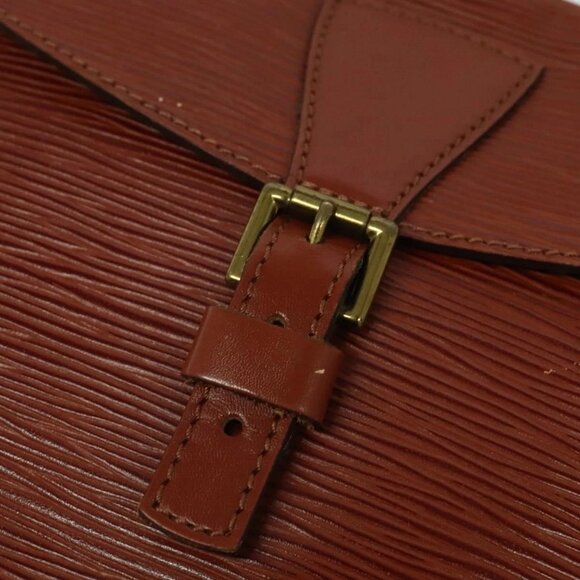 LOUIS VUITTON Epi Jeune FilleMM Shoulder Bag Brown - Picture 9 of 16